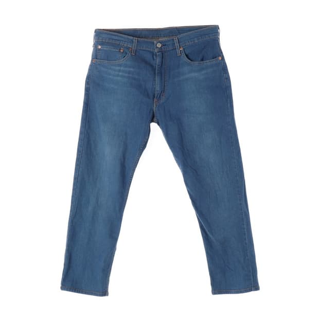 LEVIS 502 미디움블루 테이퍼드 데님 팬츠 36
