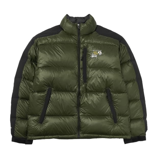 S) 스투시 마운틴하드웨어 서브제로 다운 자켓 다크 아미 그린 카키 패딩