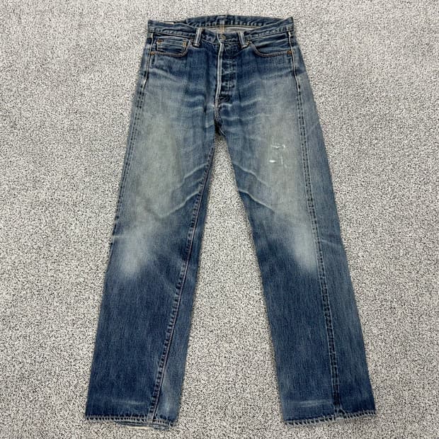 모모타로진 핑크 셀비지 데님