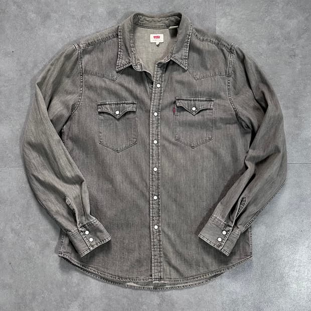 리바이스 흑청 웨스턴 셔츠 (va.108)