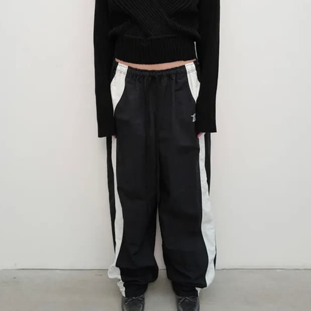 Open yy color block pants