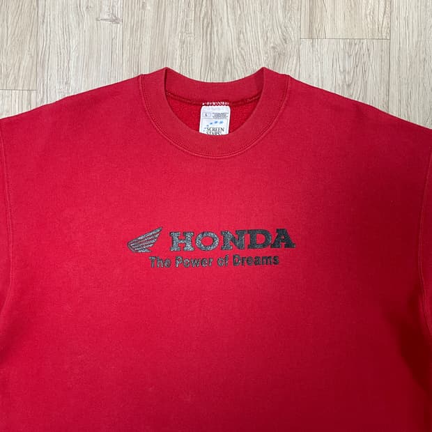 100~105) 90's 스크린스타 혼다 빅로고 맨투맨