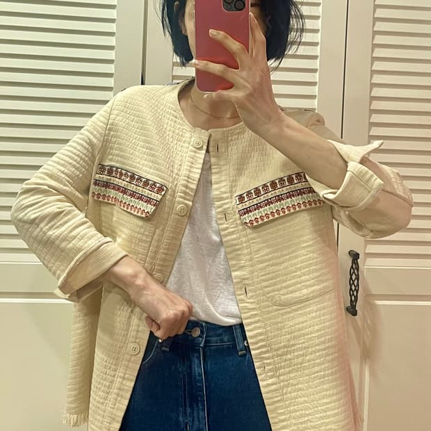 ZARA TRF/ 자라 에스닉 자수 퀼팅 자켓 L (간절기용)