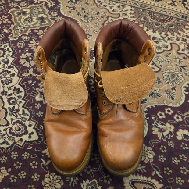 팀버랜드 6인치 브라운레더 us8.5 265-270