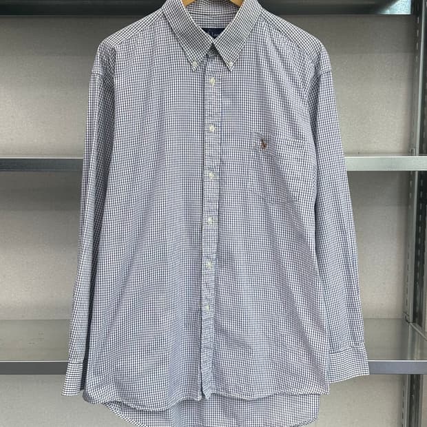 (XL)폴로 체크 셔츠-M943