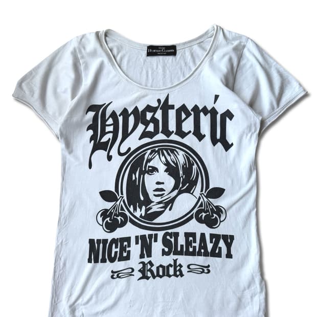 히스테릭글래머 "Nice 'N' Sleazy Rock" 그래픽 티셔츠