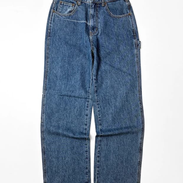 리본빛 RIBBONBIT 루즈 테이퍼드 데님 팬츠 PN5350