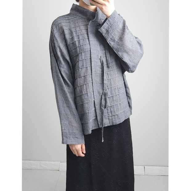 스트랩 블라우스