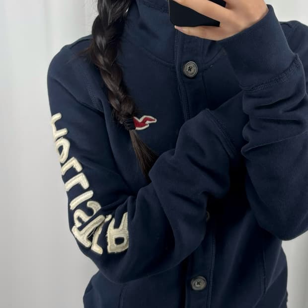 홀리스터 네이비 가디건 자켓