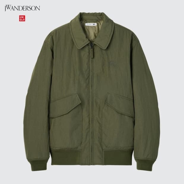 유니클로 jw앤더슨 패디드 쇼트 블루종[m]