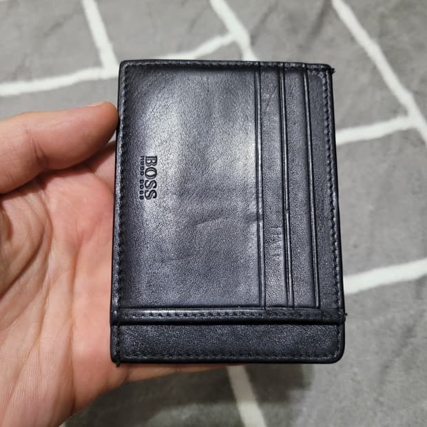 정품 휴고보스 남성 카드지갑