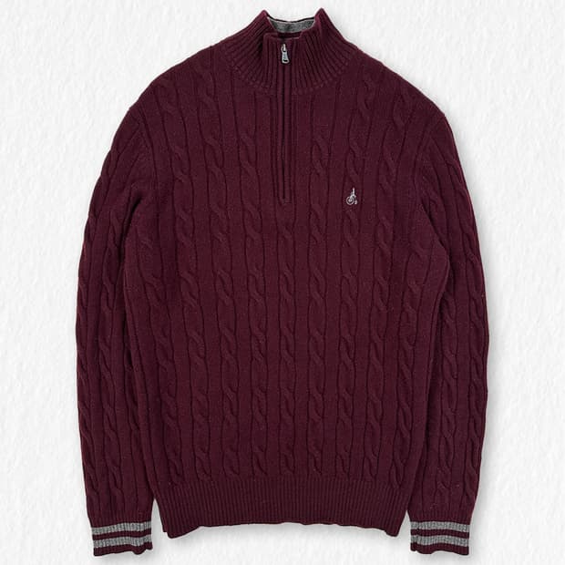 빈폴 레이어드 케이블 니트