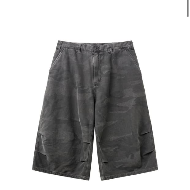 해칭룸 스노우 쇼츠 Over Dyed Camo Charcoal 3