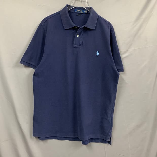 L 폴로랄프로렌 커스텀 슬림핏 네이비 PK 반팔 카라티