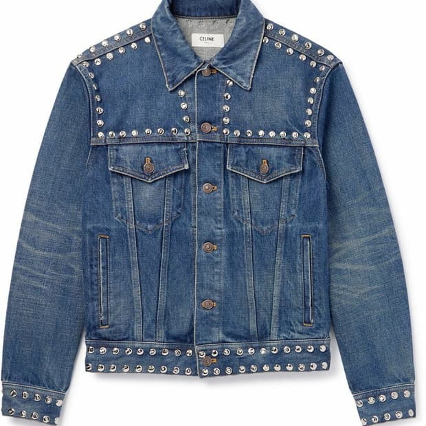 셀린느 스터드 데님 자켓[M]