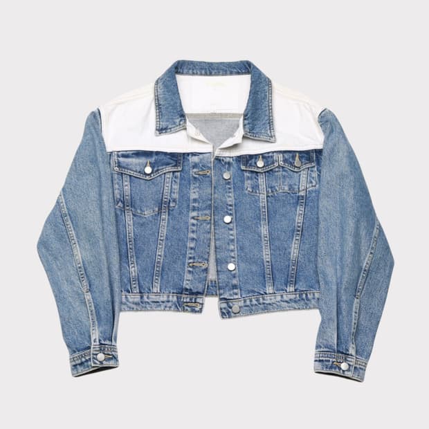 [여성 M] 마쥬 투톤 크롭 데님자켓