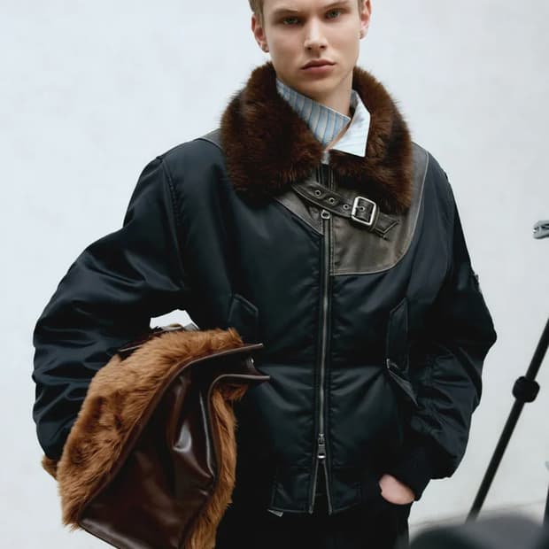 앤더슨벨 퍼 붐버자켓 / fur  ma-1 bomber