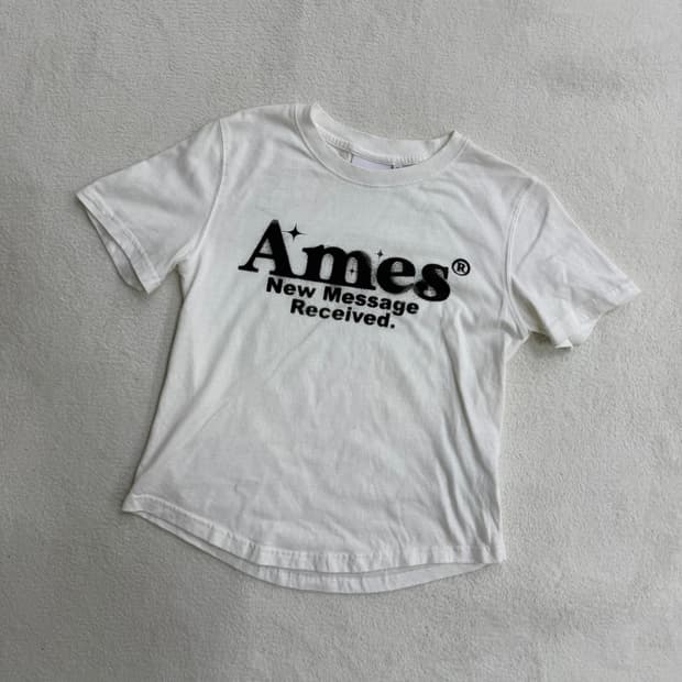 F 아메스 여성 빅로고 반팔 티셔츠 0406T