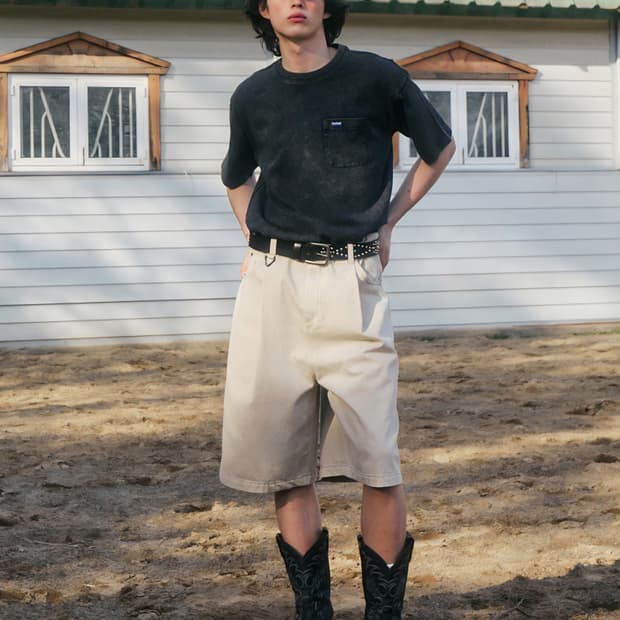 펜필드 파이오니어 셀비지 버뮤다 팬츠 L 