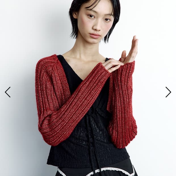 러프넥 MELLOW WOOL BOLERO RED
