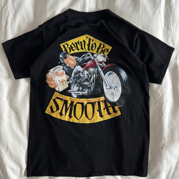 [L] 90s USA 카멜 Born to smooth 프로모 티셔츠