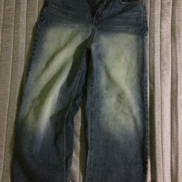 OOTJ 워싱 데님 청바지