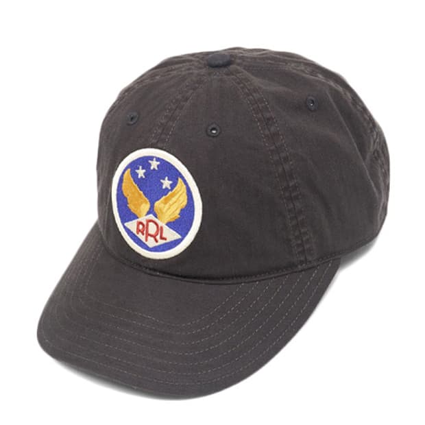 더블알엘 가먼트다이 트윌 볼캡 블랙