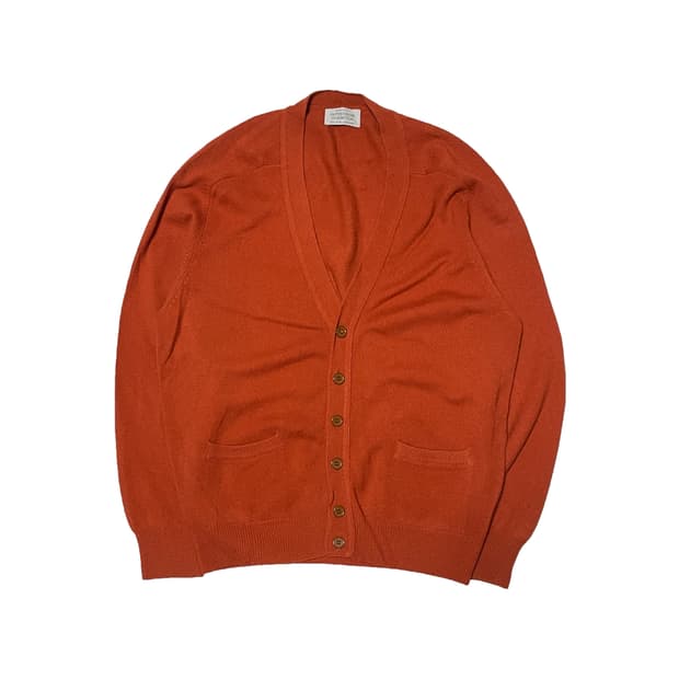 베네통 램스 울 오렌지 가디건