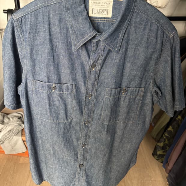 풀카운트 반팔 샴브레이셔츠 