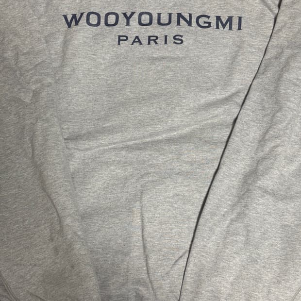 우영미 백로고 후드티 50