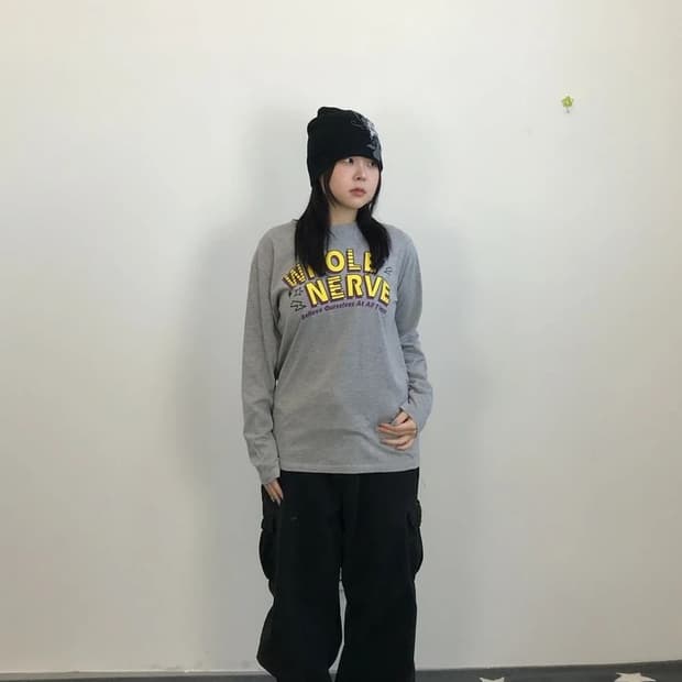 Whole Nerve Graphic Long Sleeve T-Shirt