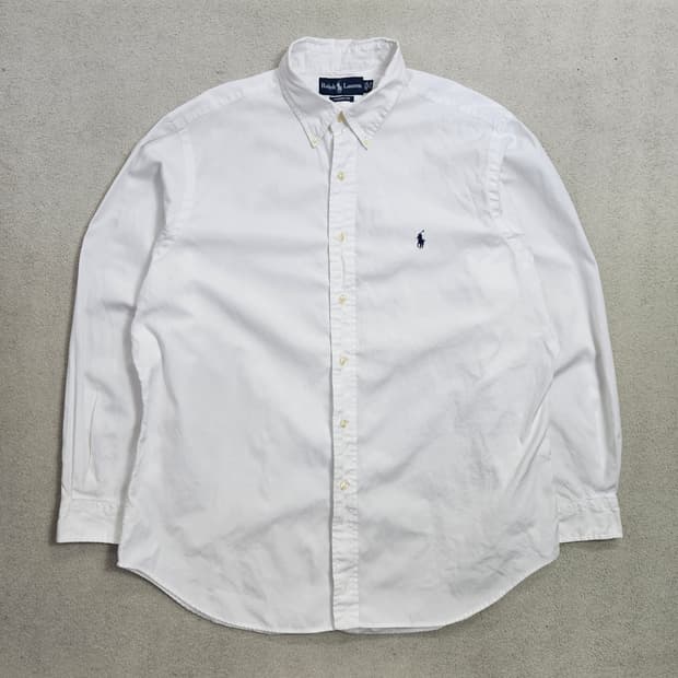 폴로 랄프 로렌 화이트 셔츠 클래식핏