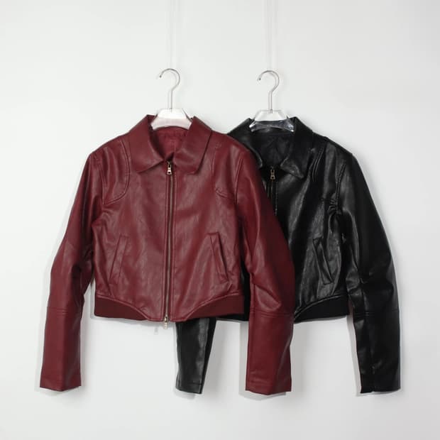 ik leather jacket burgundy