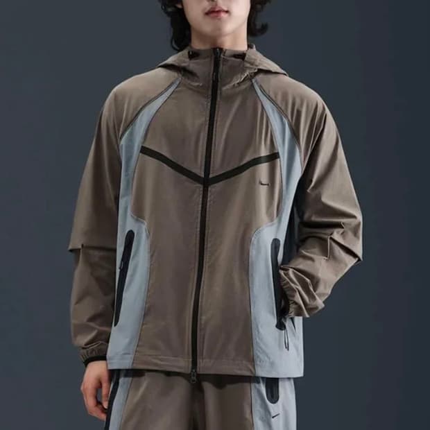[M] 나이키 드라이핏 우븐 컬러블록 재킷 바람막이