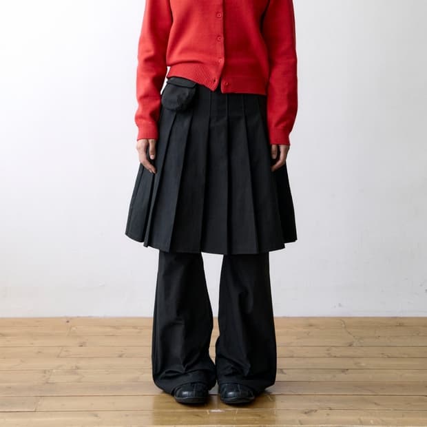 더콜디 - TCM skirt layered pants (black) M