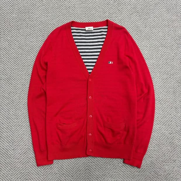 라코스테 울 블렌드 니트 가디건 v1733