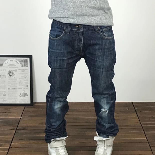 Beams Heart Washed Denim Jeans