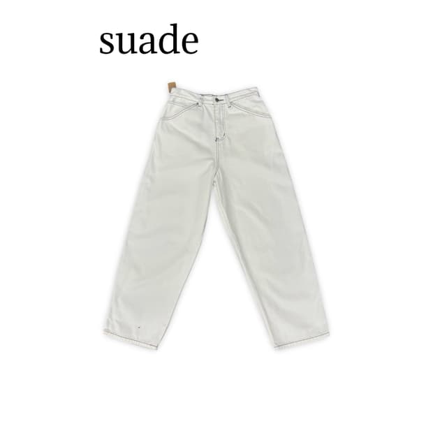 (30)suade 와이드 데님 팬츠