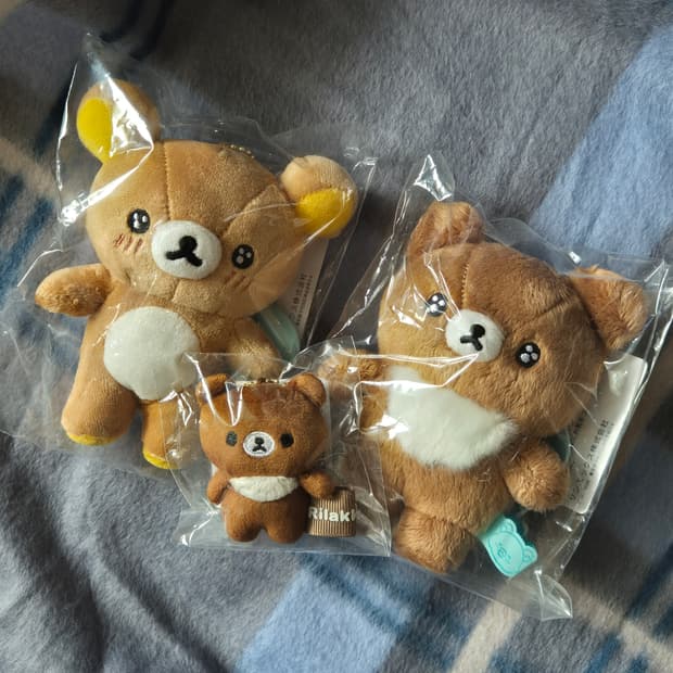 산엑스 리락쿠마 코구마 챠이로이코구마 배불러 마스코트