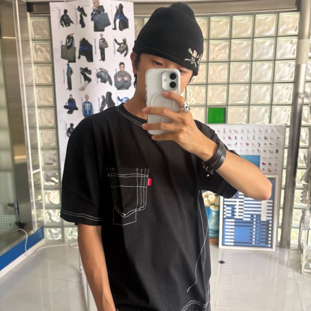 rough stitch pocket tee 러프스티치 포켓 티