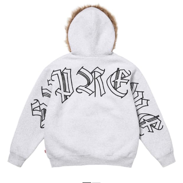 ( L ) 슈프림 폭스 퍼 후드집업 25FW