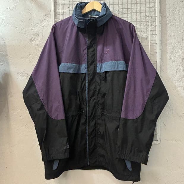 90s 삼나스포츠 나이키 ACG 올드스쿨 배색 바람막이 자켓 L