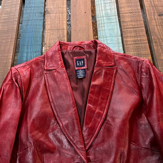 올드갭 가죽 자켓 Old Gap