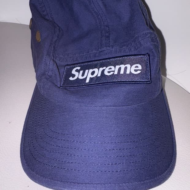 슈프림 캡모자 블루