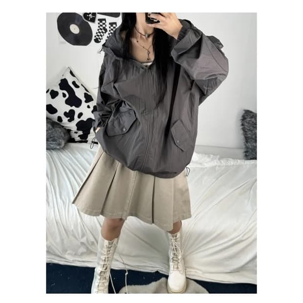 키미스 OOTJ 플리츠 스커트 베이지 새상품