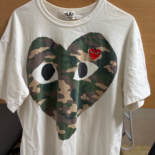 꼼데가르송 반팔티 xl