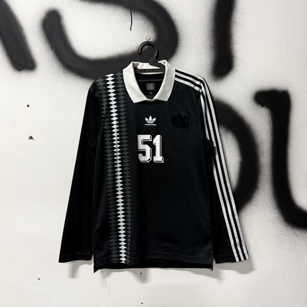 아디다스 파이어버드 스케이트보드 마크 존슨 축구 져지 롱 슬리브