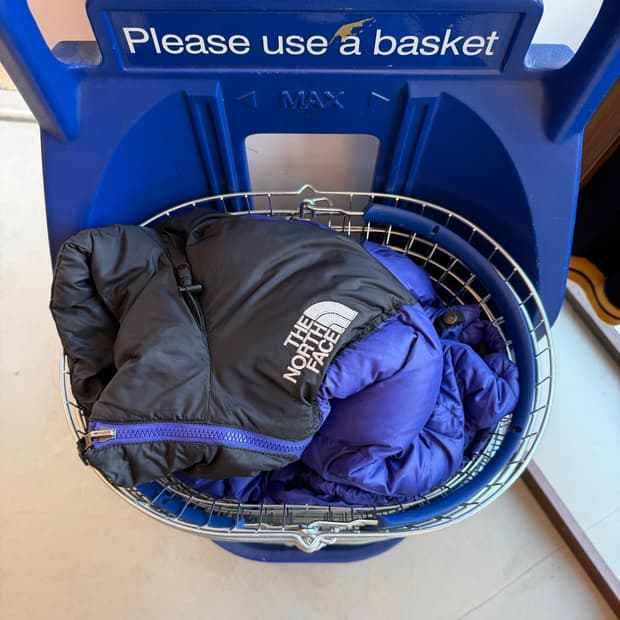 노스페이스 퍼플 눕시 패딩