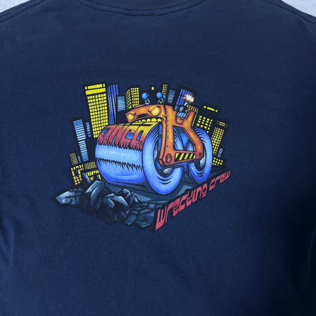 90s usa jnco wrecking crew 티셔츠