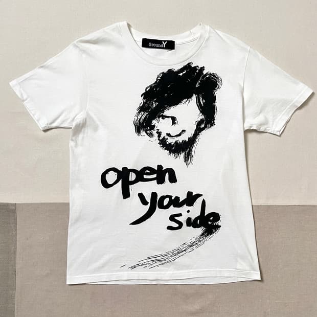 요지야마모토 open your side 티셔츠 ground Y 